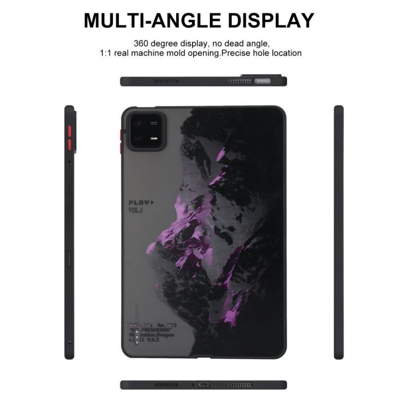 Coque Xiaomi Pad 6 / 6 Pro Montagne Enneigée Violette