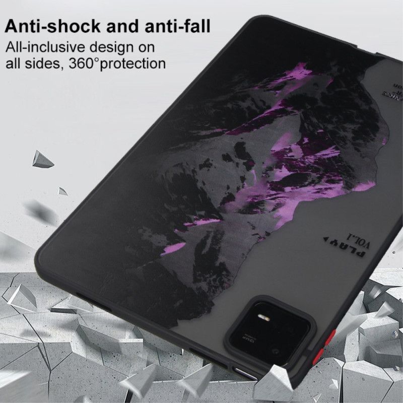 Coque Xiaomi Pad 6 / 6 Pro Montagne Enneigée Violette