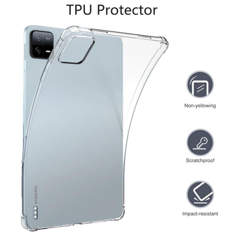 Coque Xiaomi Pad 6 / Pad 6 Pro Transparente et Protection Écran en Verre Trempé
