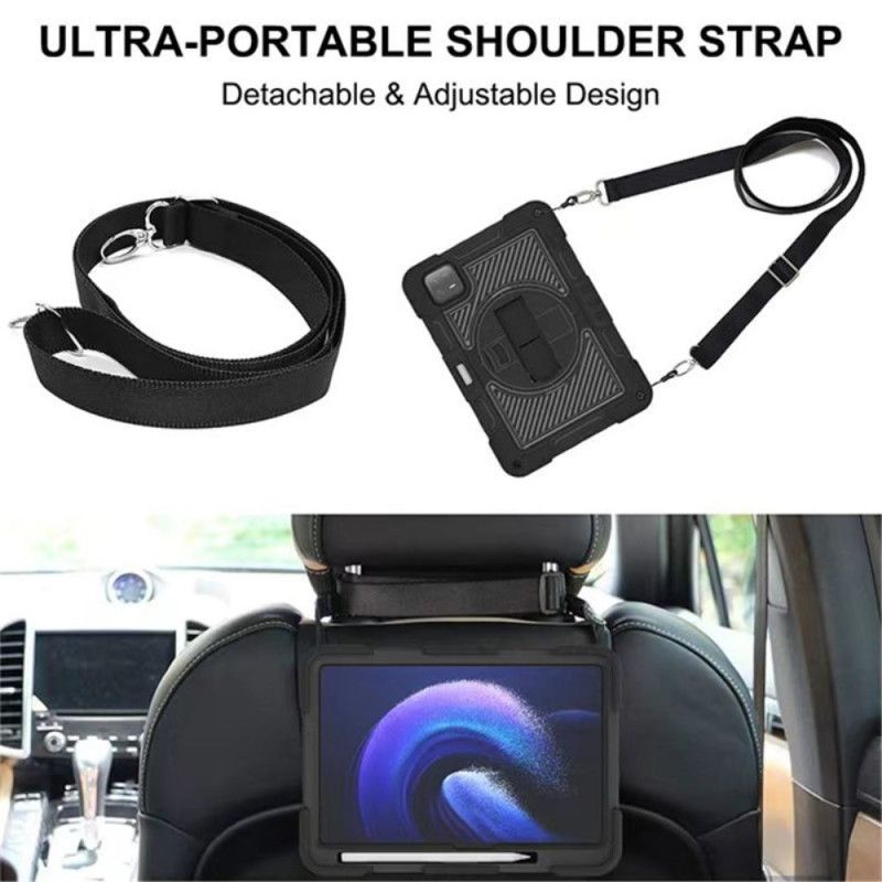 Coque Xiaomi Pad 6 / 6 Pro Ultra Résistante avec Bandoulière