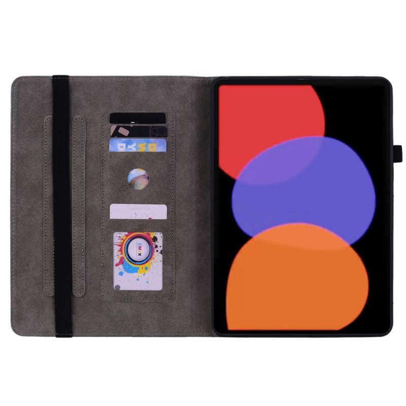 Étui Xiaomi Pad 6 / 6 Pro Effet Cuir Roses