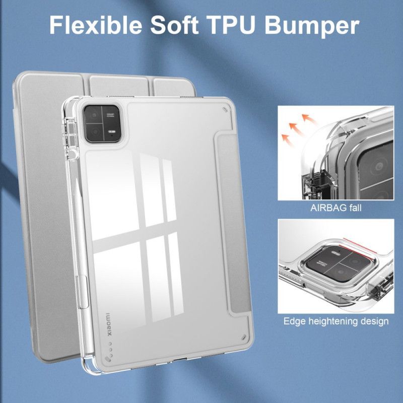 Smart Case Xiaomi Pad 6 / Pad 6 Pro Dos Translucide