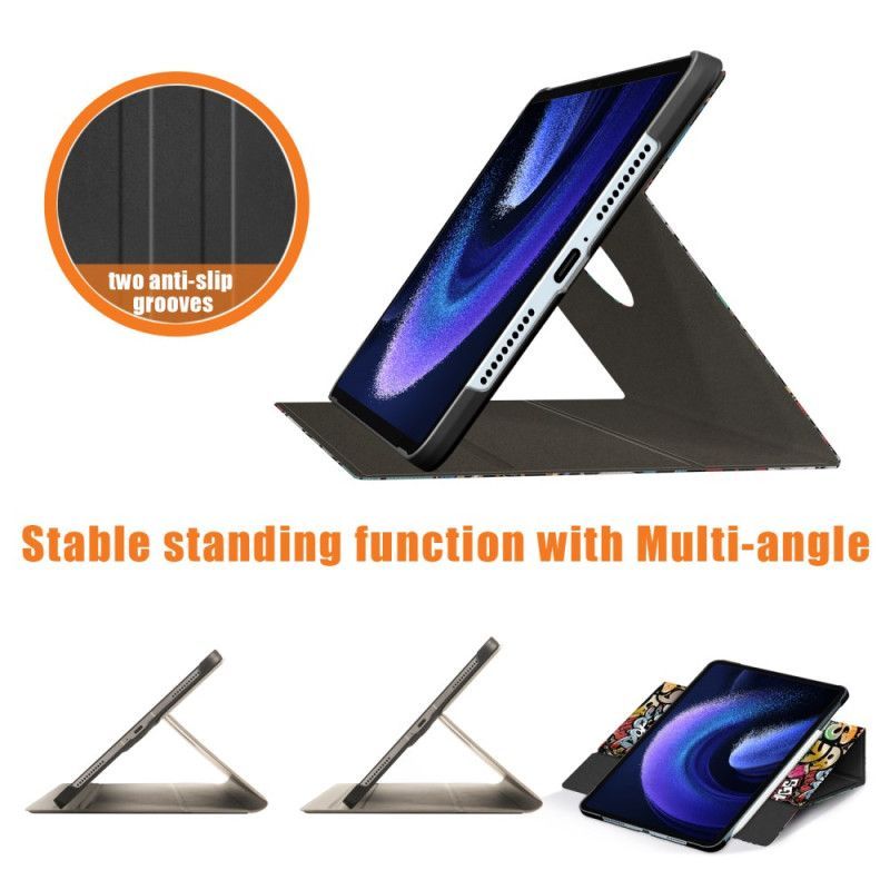 Xiaomi Pad 6 Pro Rotative Porte-Stylet Graffiti