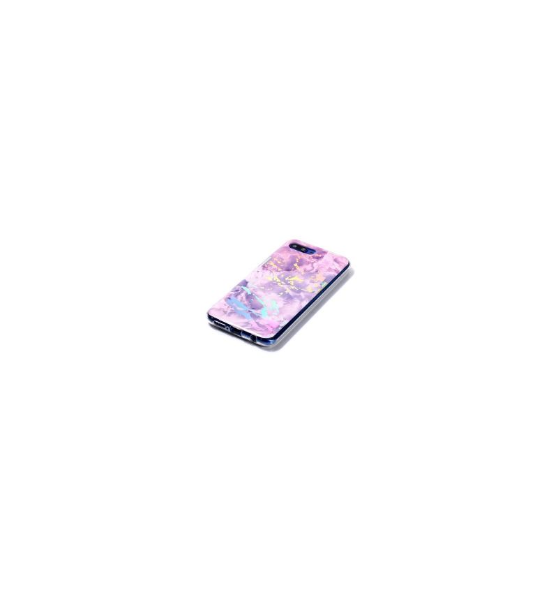 Coque Honor 10 Marbre Premium - Violet