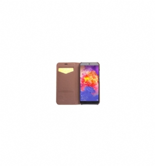 Housse Honor 10 QIALINO Cuir Véritable - Marron