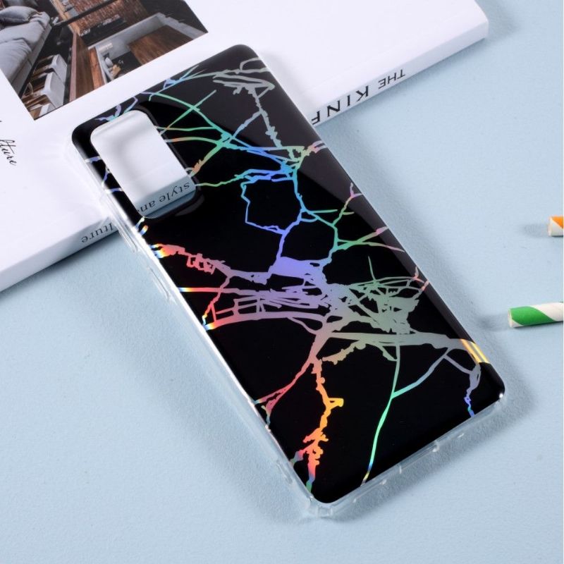 Coque Samsung Galaxy S20 FE marbre effet métallisé