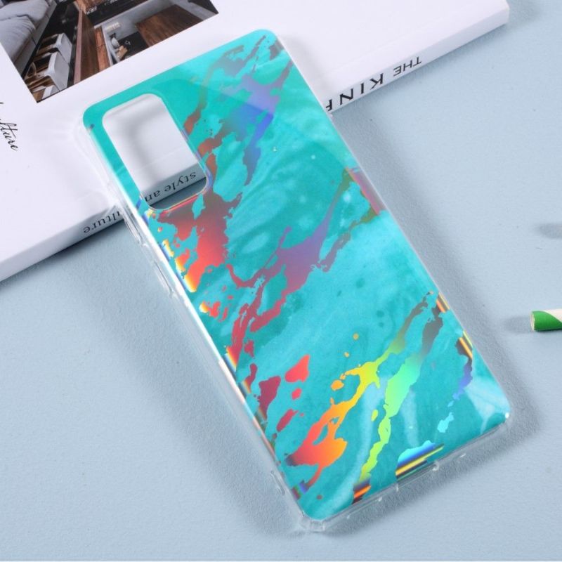 Coque Samsung Galaxy S20 FE marbre effet métallisé