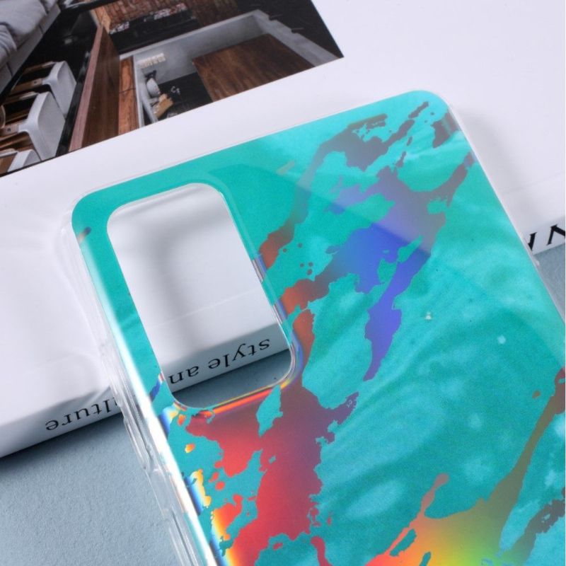 Coque Samsung Galaxy S20 FE marbre effet métallisé