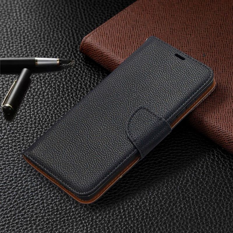 Étui folio effet cuir grainé pour Samsung Galaxy S20 FE