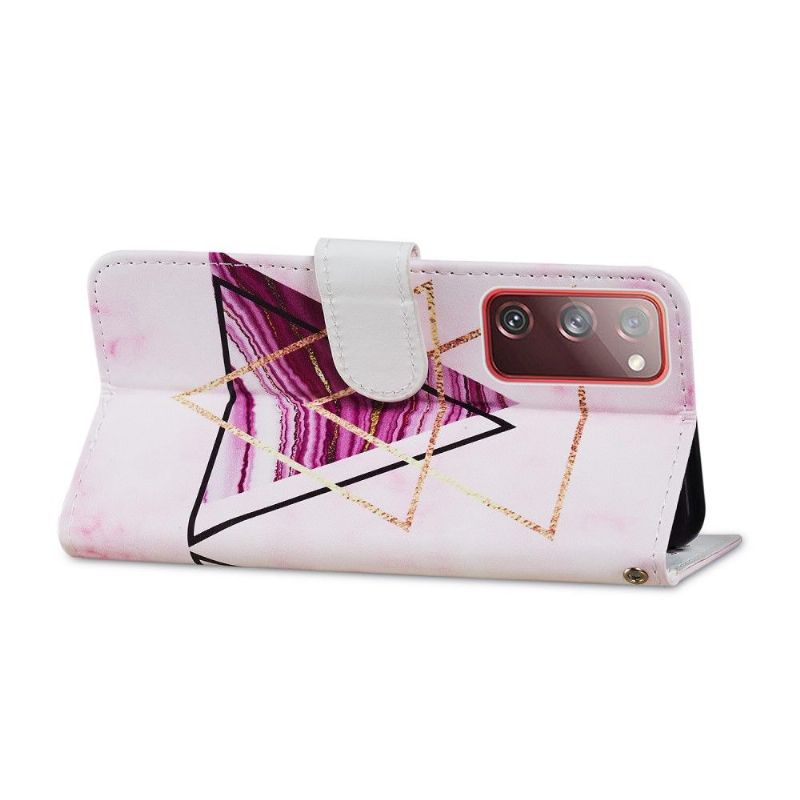 Housse Samsung Galaxy S20 FE Design Triangles