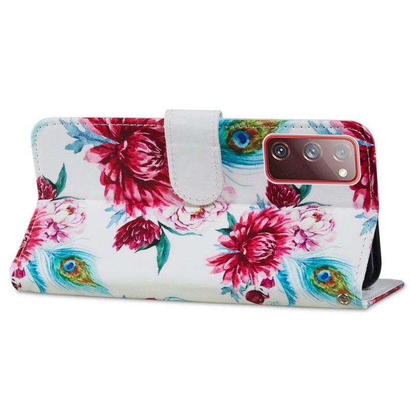 Housse Samsung Galaxy S20 FE Paon fleur