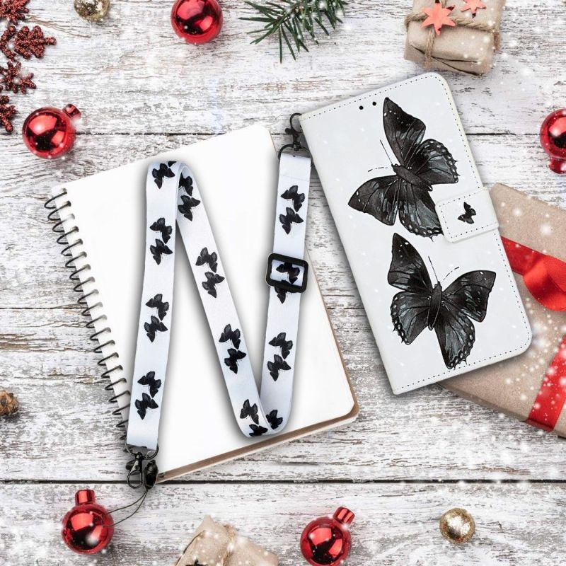 Housse Samsung Galaxy S20 FE Papillons Noirs