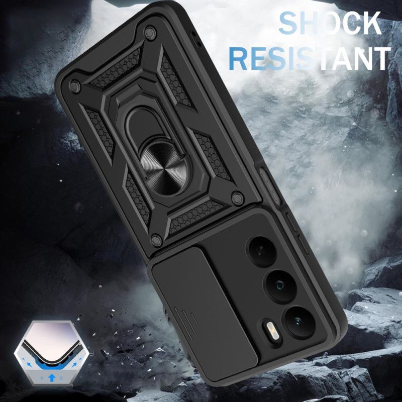 Coque Realme C71 Couvercle Coulissant pour Caméra et Support