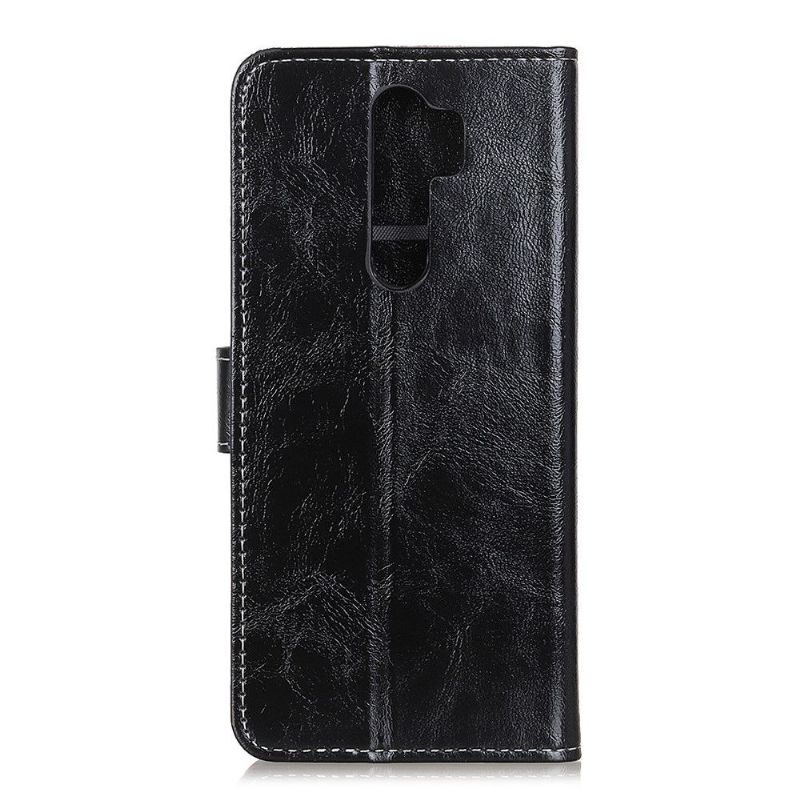 Oppo A9 2020 - Housse effet cuir luxueux coutures