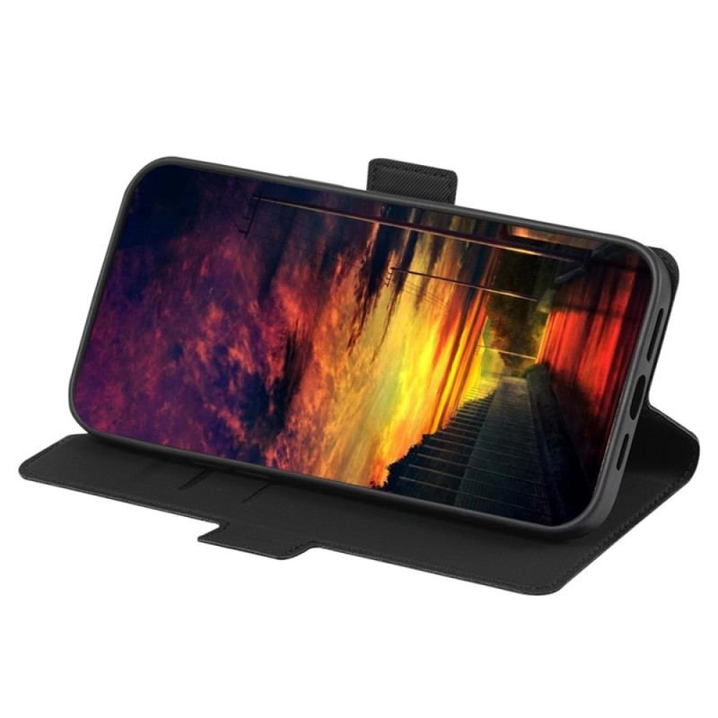 Housse Vivo Y16 Bicolore Double Fermoir