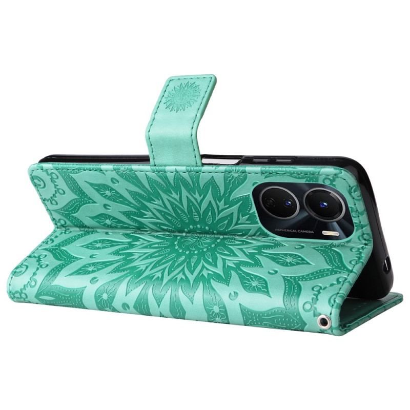Housse Vivo Y16 Mandala Soleil avec Lanière