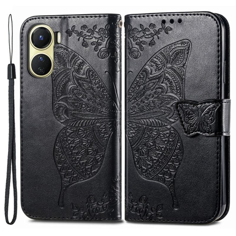 Housse Vivo Y16 Papillon Baroque