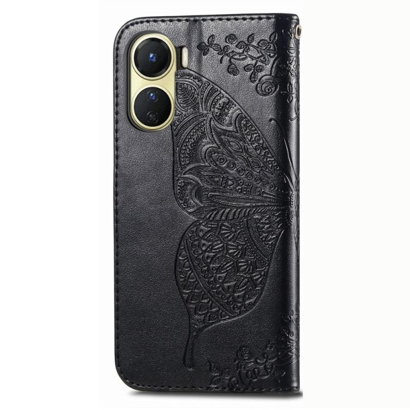 Housse Vivo Y16 Papillon Baroque