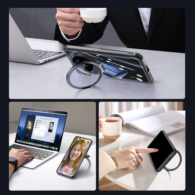 Coque Xiaomi 15 Ultra Couvercle en Verre et Support