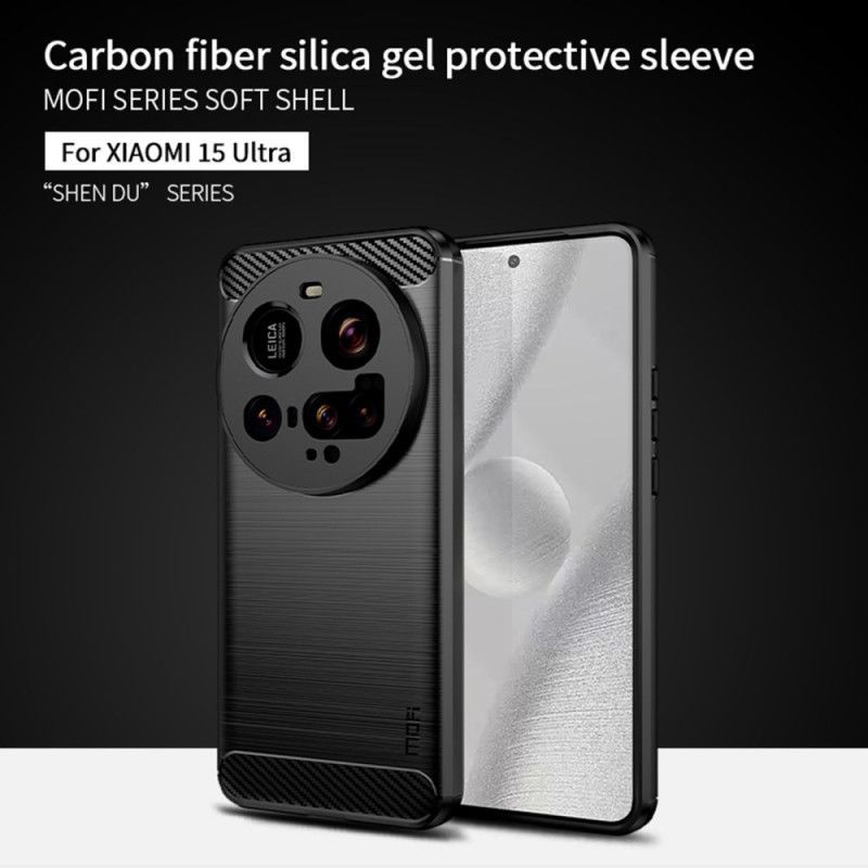 Coque Xiaomi 15 Ultra Fibre Carbone Brossée