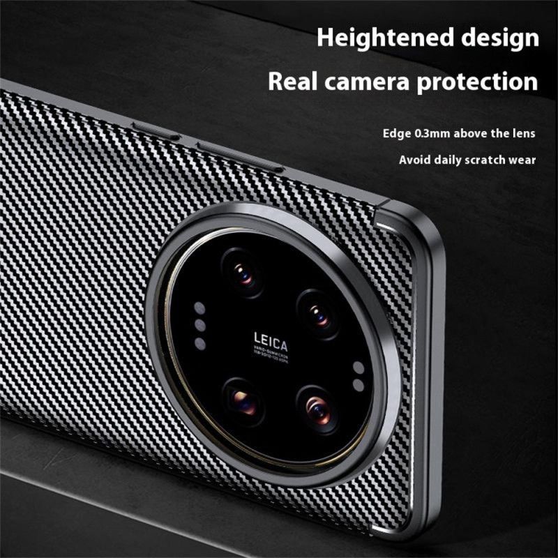 Coque Xiaomi 15 Ultra Texture Fibre de Carbone
