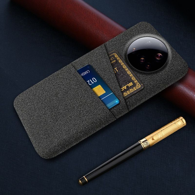 Coque Xiaomi 15 Ultra Tissu Double Porte-Cartes