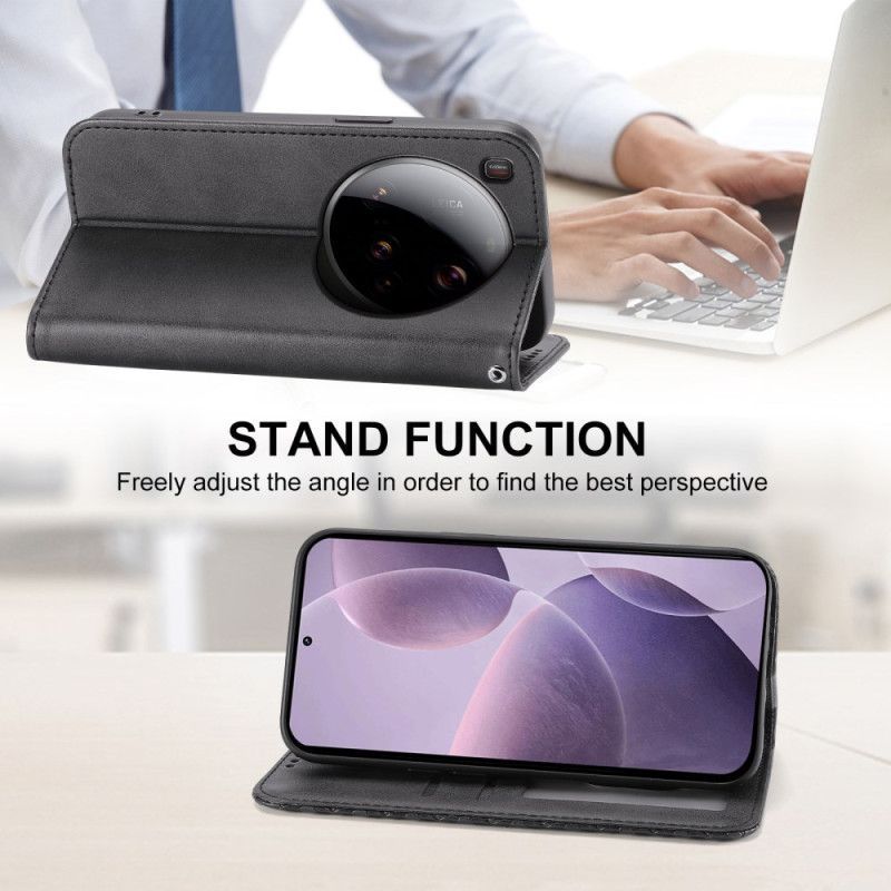 Flip Cover Xiaomi 15 Ultra Portefeuille à Lanière