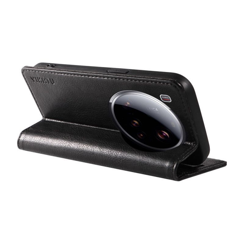 Flip Cover Xiaomi 15 Ultra Simili Cuir Litchi YIKATU