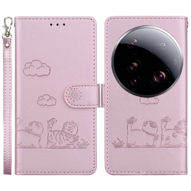 Housse Xiaomi 15 Ultra Blocage RFID et Motif Chaton