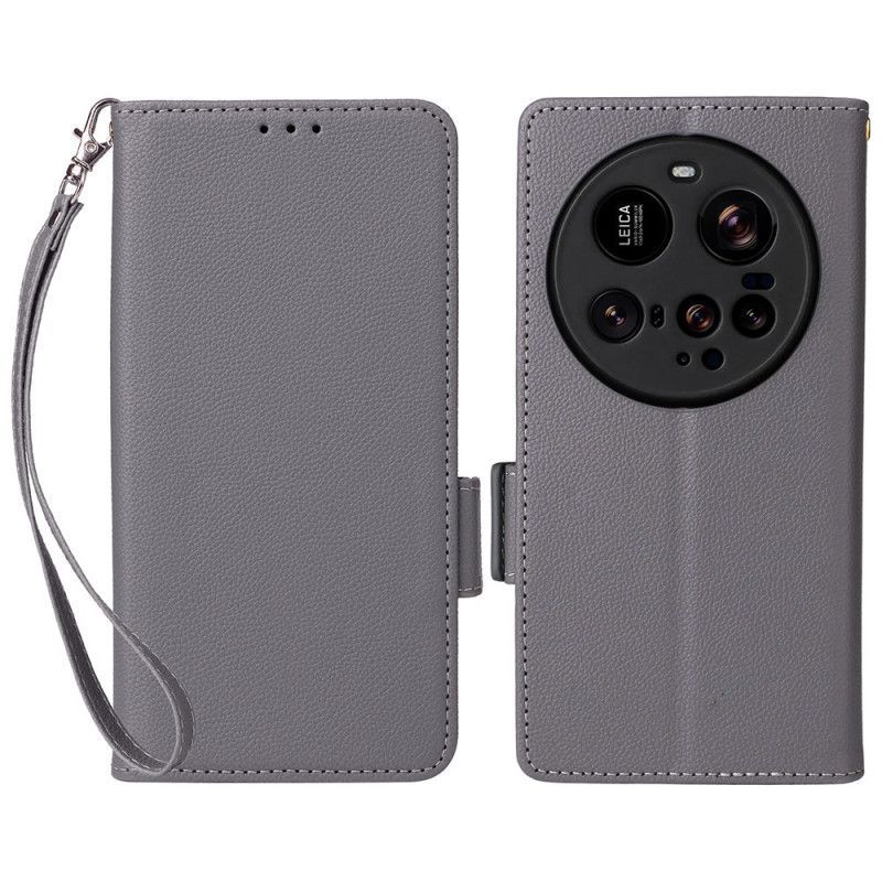 Housse Xiaomi 15 Ultra Design Texturé à Lanière