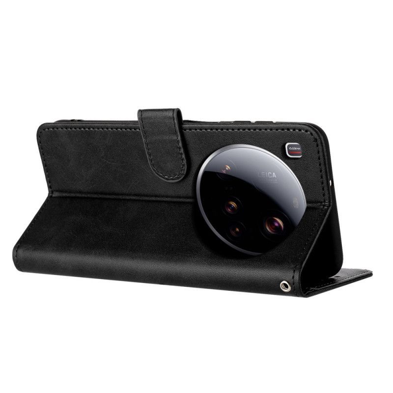 Housse Xiaomi 15 Ultra Effet Cuir à Lanière