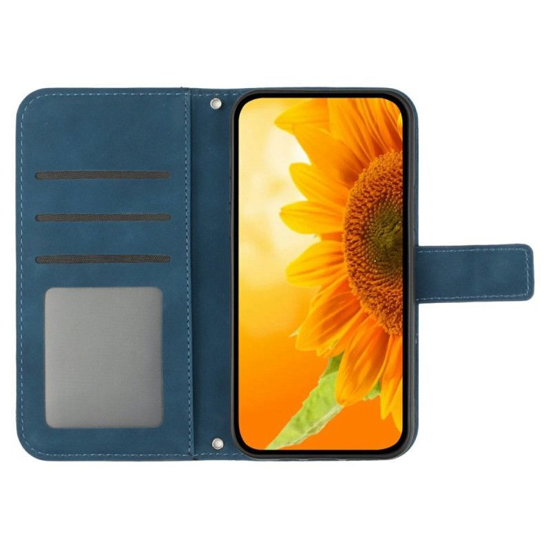 Housse Xiaomi 15 Ultra Empreinte Tournesol à Bandoulière