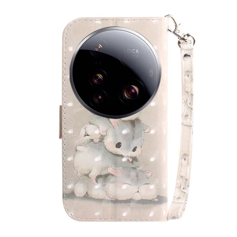 Housse Xiaomi 15 Ultra Hamsters à Lanière