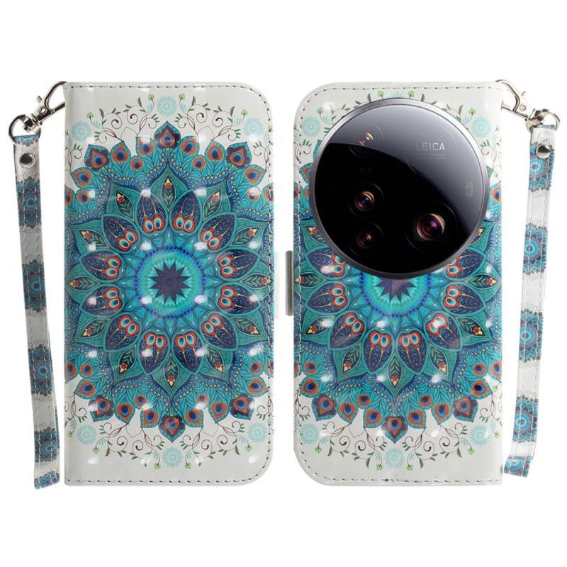 Housse Xiaomi 15 Ultra Mandala Vert à Lanière