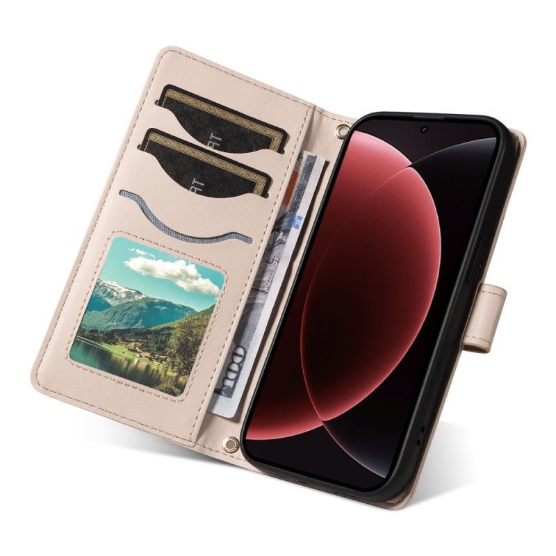 Housse Xiaomi 15 Ultra Matelassée avec Lanière et Bandoulière