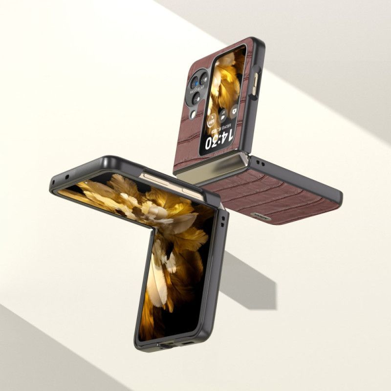 Coque Oppo Find N3 Flip Effet Crocodile ABEEL