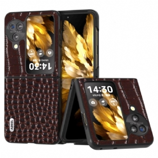 Coque Oppo Find N3 Flip Texture Crocodile