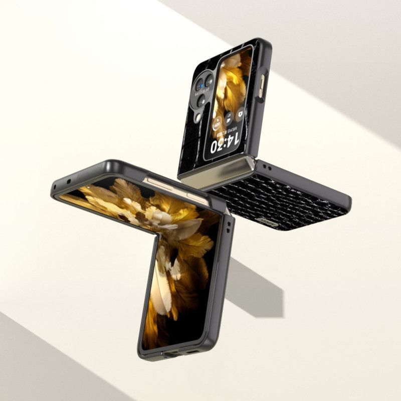 Coque Oppo Find N3 Flip Texture Crocodile