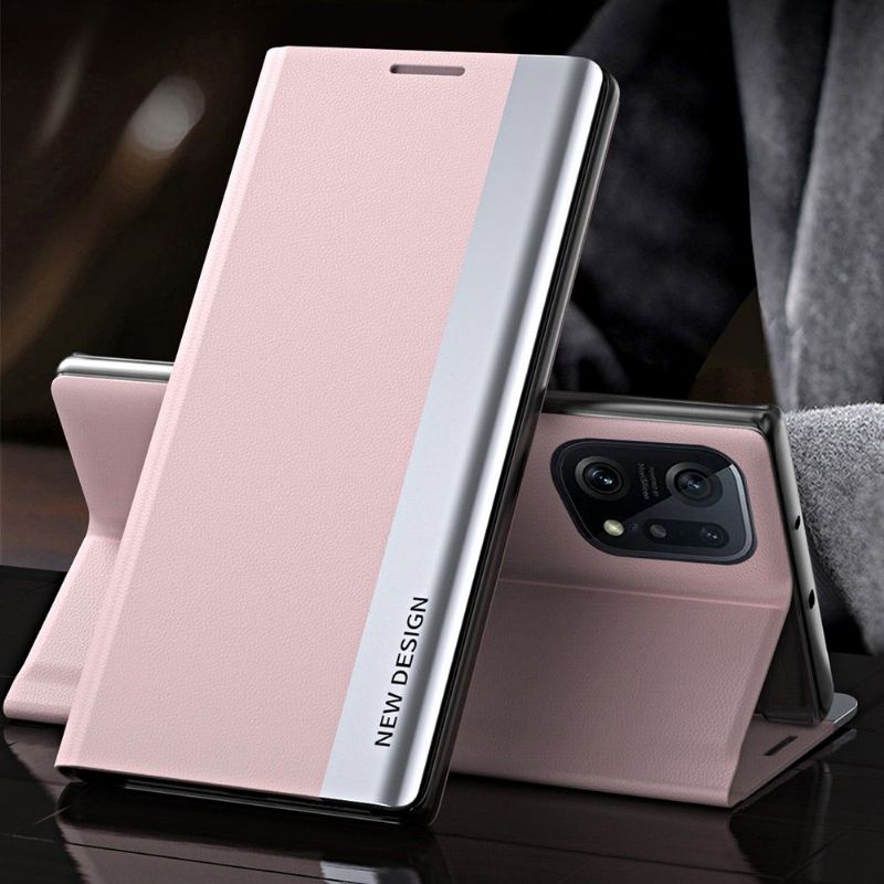 Etui Oppo Find X5 Pro Business effet cuir Magnet