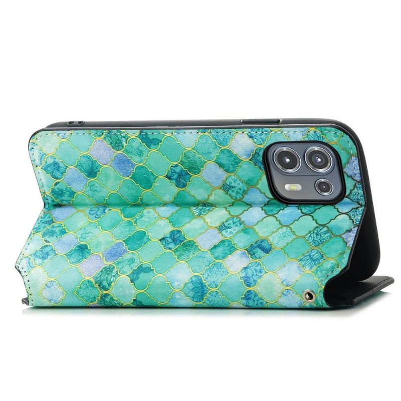 Housse Motorola Edge 20 Lite motif arabesque