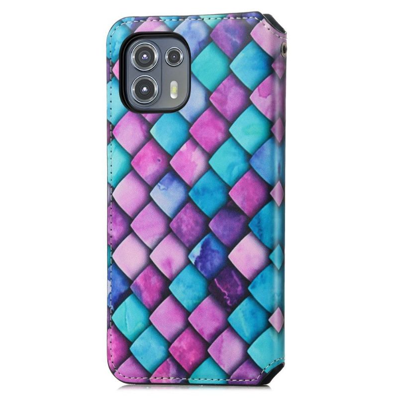 Housse Motorola Edge 20 Lite style écaille coloré