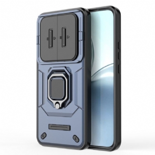 Coque Realme 14 Pro Plus 5G Ring Résistante avec Protecteur Appareil Photo Coulissant