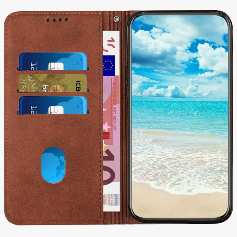 Flip Cover Realme 14 Pro Plus 5G Effet Daim Losanges