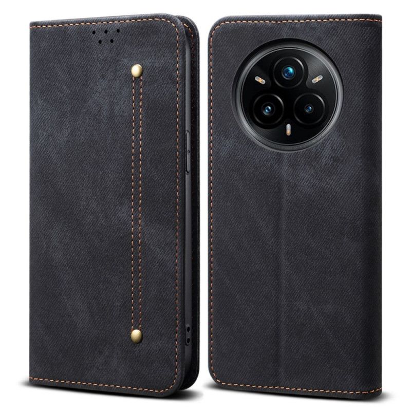 Flip Cover Realme 14 Pro Plus 5G Tissu Jeans