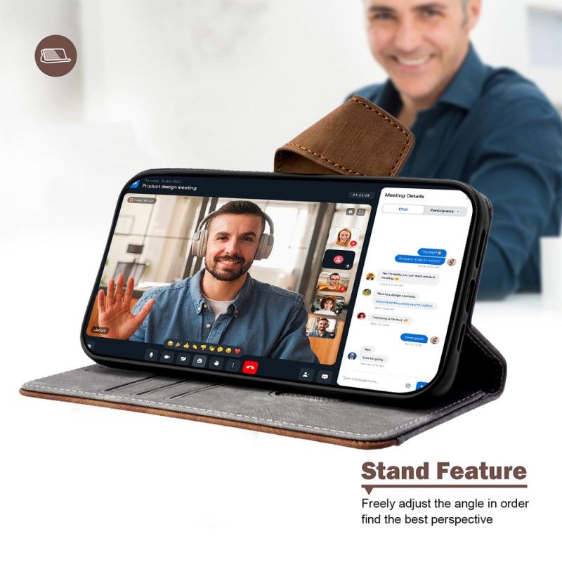 Housse Realme 14 Pro Plus 5G Blocage RFID Design Vintage