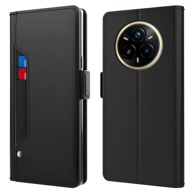 Housse Realme 14 Pro Plus 5G Miroir et Porte-Cartes Amovible