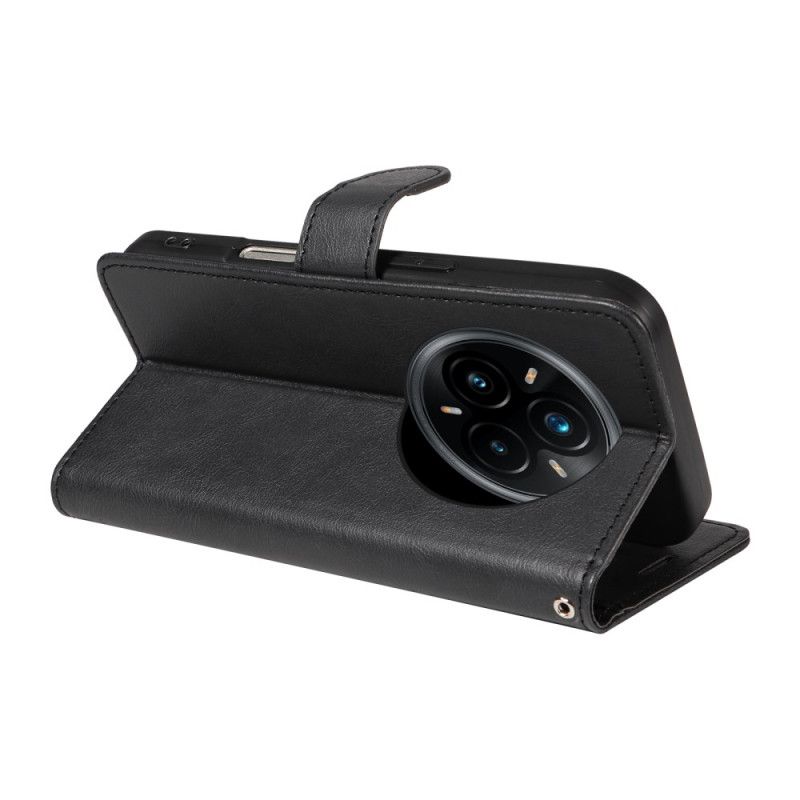 Housse Realme 14 Pro Plus 5G Simili Cuir Uni à Lanière