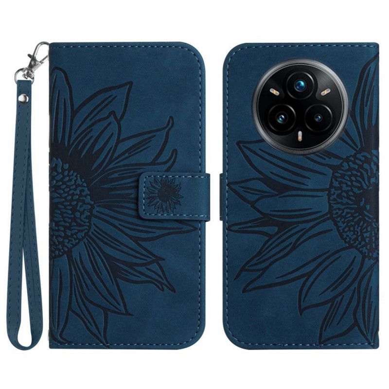 Housse Realme 14 Pro Plus 5G Tournesol à Lanière