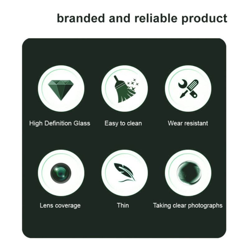Lentille de Protection en Verre Trempé pour Realme 14 Pro Plus 5G (version noire)