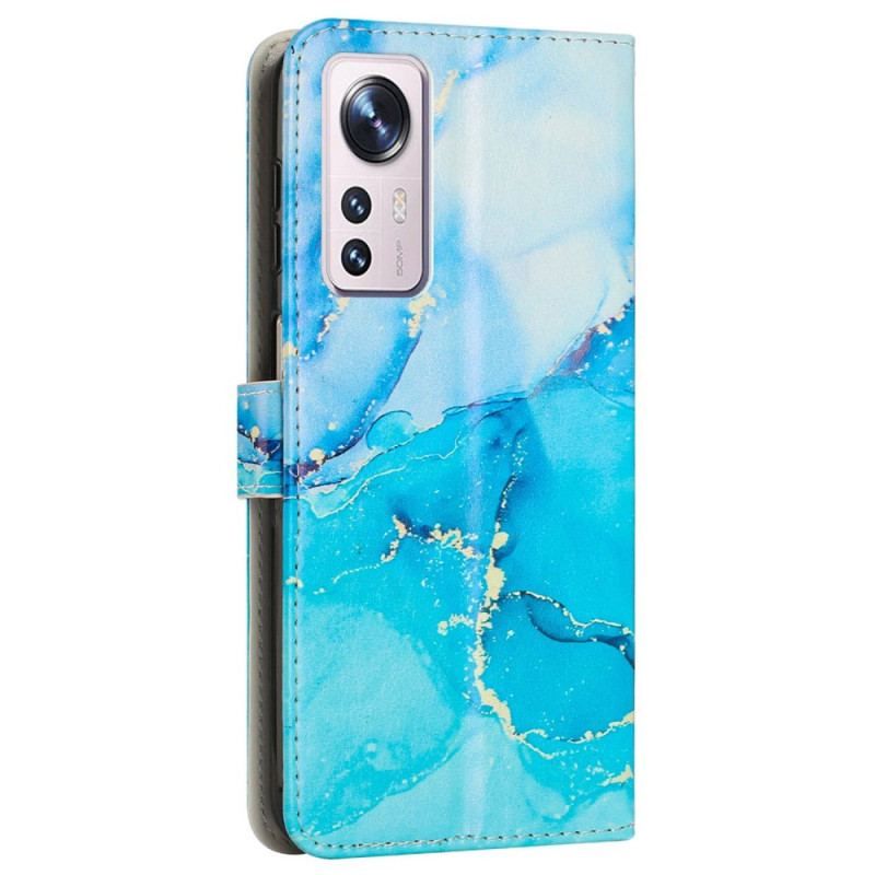Housse Xiaomi 12 Lite Marbre à Lanière